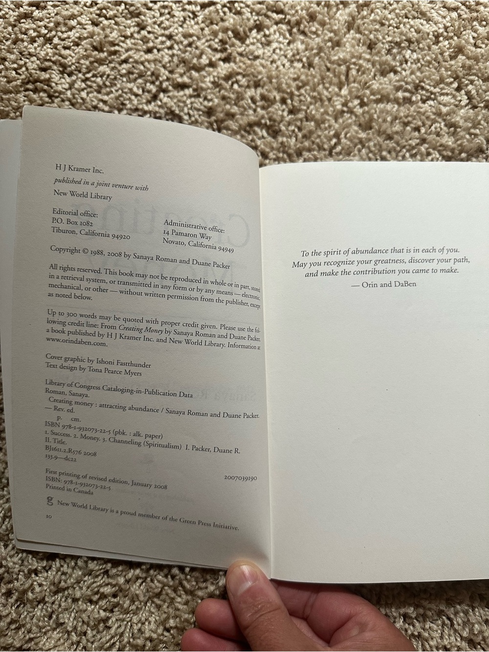 Creating Money: Attracting Abundance — Purple Paperback - Picture 4 of 8
